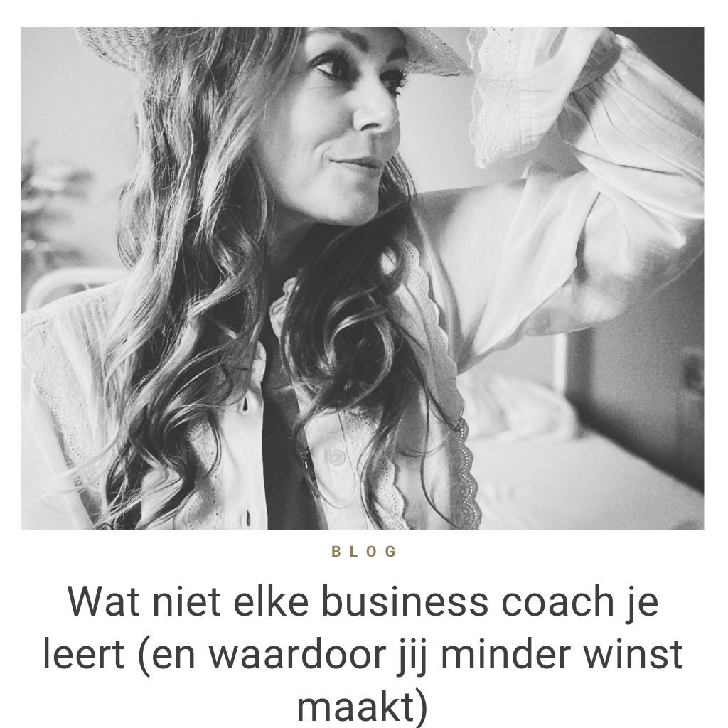 Wat niet elke business coach je leert blog