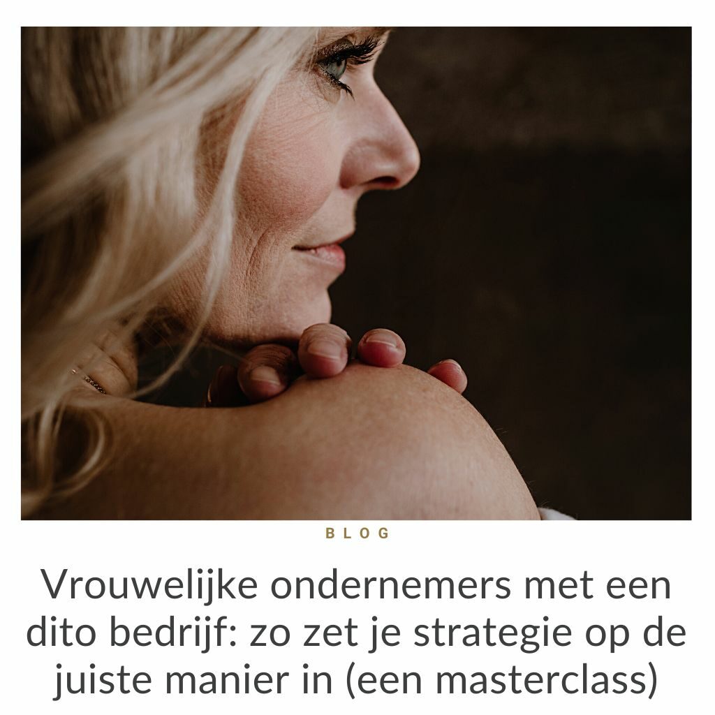 vrouwelijke bedrijven en de rol van strategie een masterclass door Maike Maessen