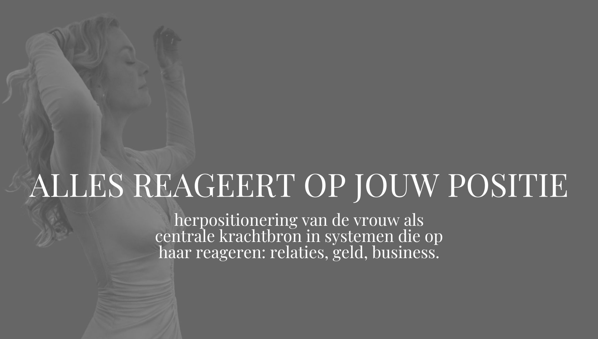 herpositionering in succes en relatie voor krachtige en onafhankelijke vrouwen die alles leidt en laat werken