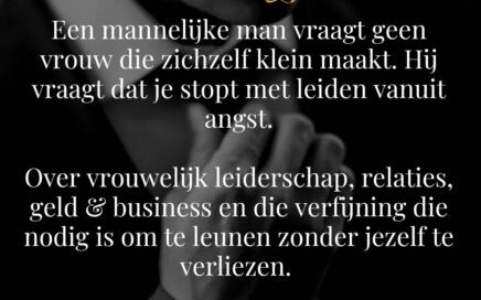 Vrouwelijk leiderschap in relatie, geld en business door Maike Maessen